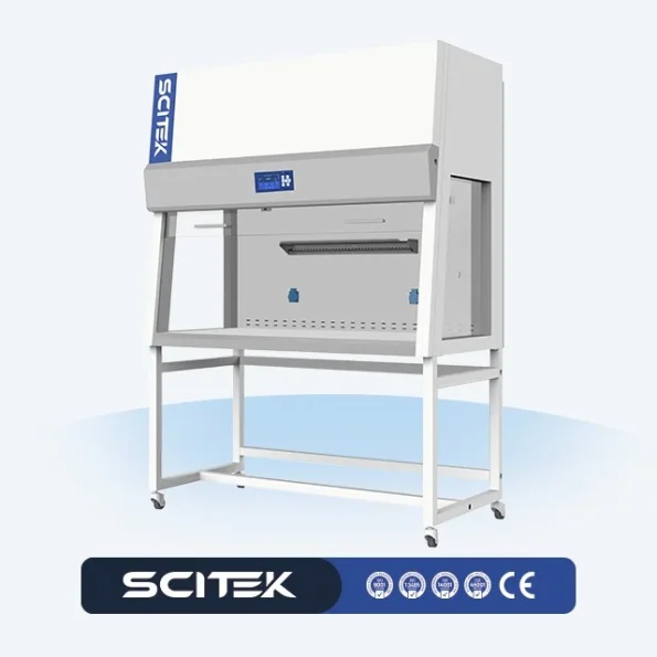 SCITEK Stainless Steel PCR Cabinet UV Sterilization PCR Workstation Scientific Laboratory DNA RNA Amplification Workstation