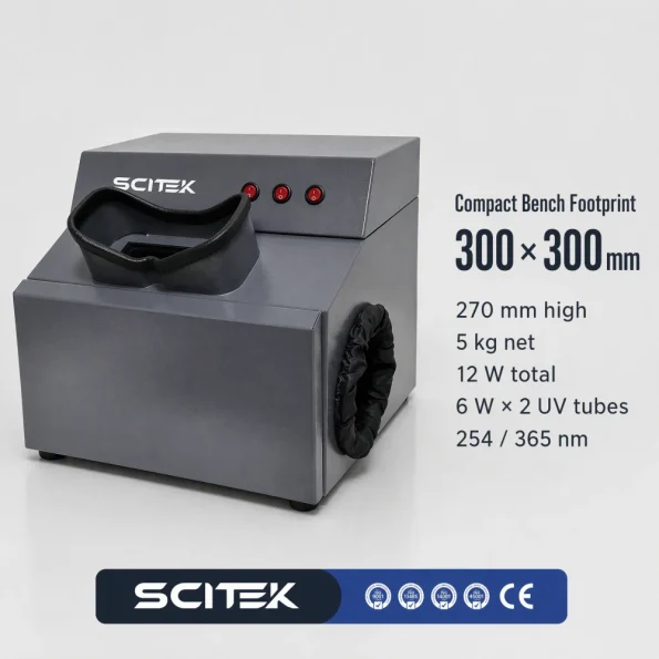 SCITEK UV Analyzer Ultraviolet Analyzer Dark Box Gel Documentation System for DNA RNA Electrophoresis Lab