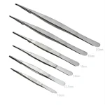 Stainless Steel Bent Tip Tweezers Multiple Sizes Curved Lab Forceps For Chemistry Biology Experiment Operation