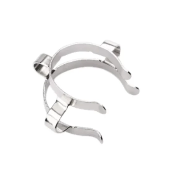 Stainless Steel Lab Keck Clamp Ground Joint Clip Multiple Sizes Standard Taper Joint Clamp For Glassware Experiment