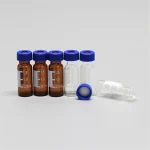 Syringe Lids/white Tef-lon Threaded Blue Lids for 2ml Clear/Amber Glass Vials