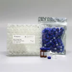 Syringe Lids/white Tef-lon Threaded Blue Lids for 2ml Clear/Amber Glass Vials