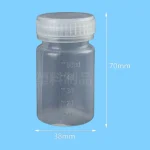 Wide Mouth PP Plastic Graduated Reagent Bottle Lab Chemical Sample Storage Bottle with Inner Sealing Lid