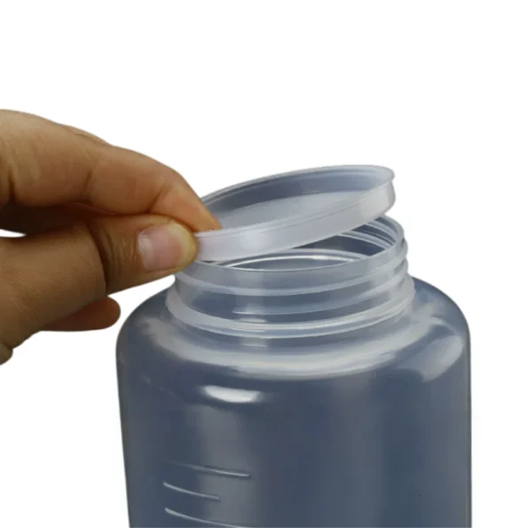 Wide Mouth PP Plastic Graduated Reagent Bottle Lab Chemical Sample Storage Bottle with Inner Sealing Lid